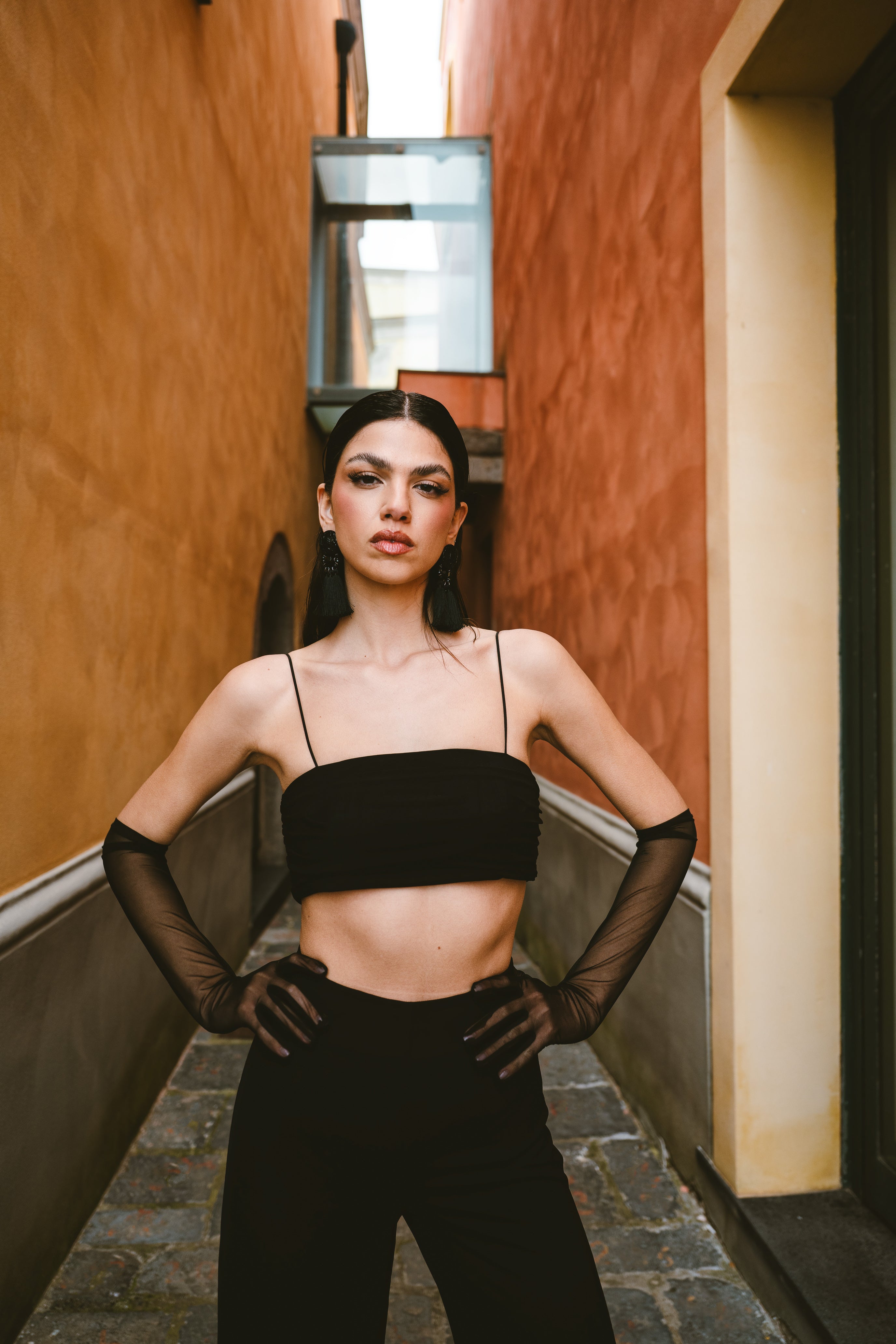 TOP SIRENA - NERO